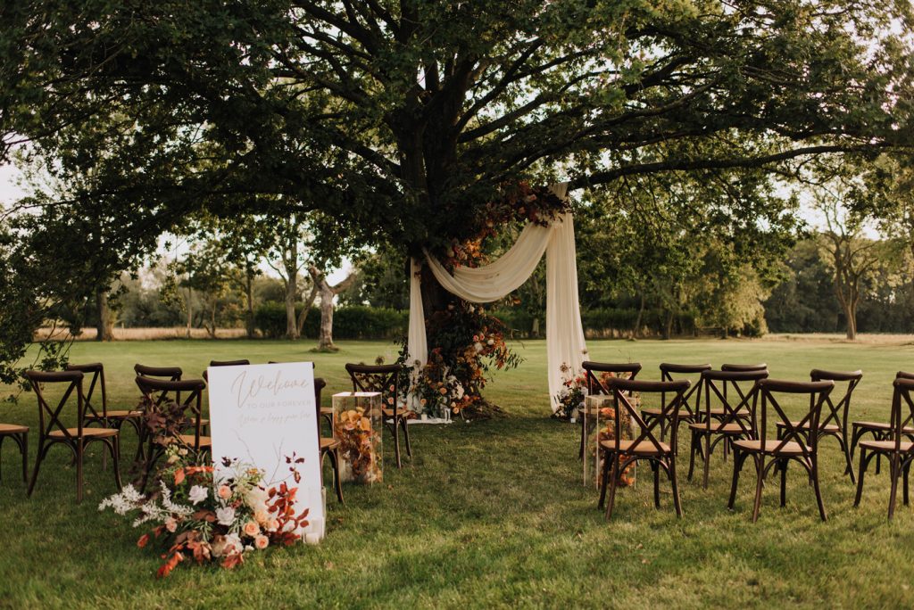 Country House Outdoor Wedding Seating | Reymerston Hall